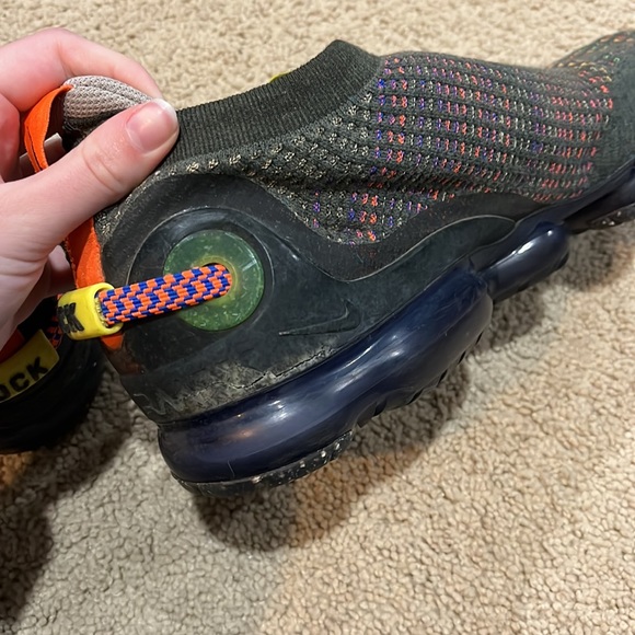 NIKE VAPOR MAX 2020 FLY NET LOCK MENS SIZE 13 MULTICOLOR NEWSPRINT COLLEGE GRAY - Picture 9 of 9